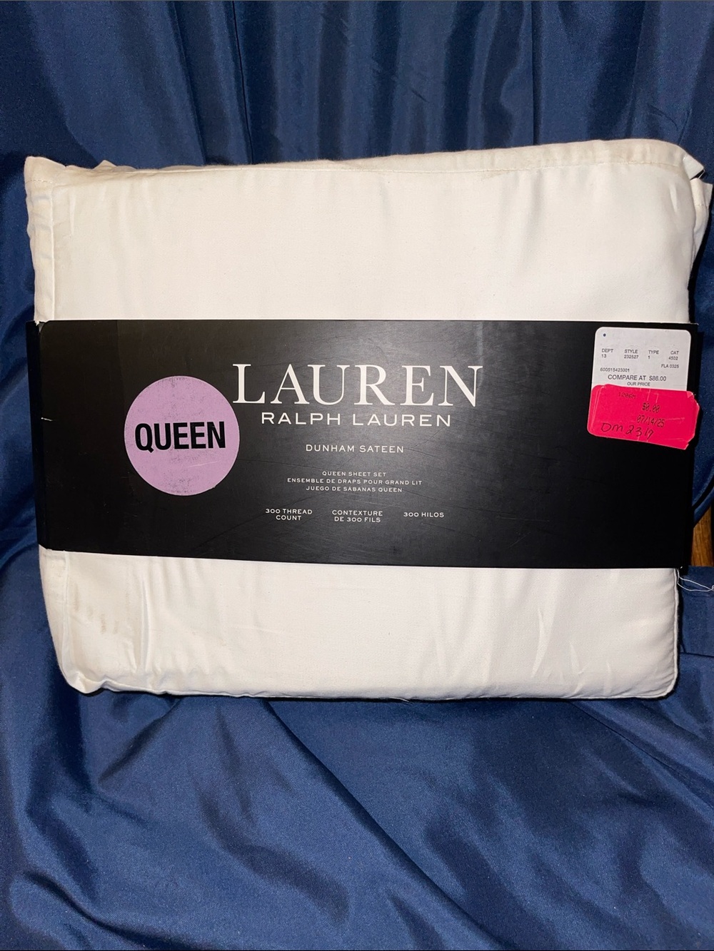 Lauren Ralph Lauren Queen Dunham Sateen Sheet Set in White
